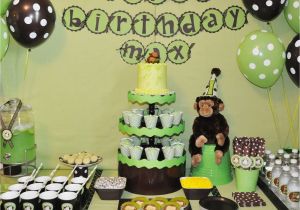 Monkey Decorations for Birthday Free Printable Little Monkey Birthday Invitation Template