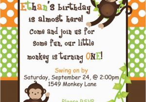 Monkey themed Birthday Invitations Best 25 Monkey Invitations Ideas On Pinterest Monkey