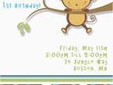 Monkey themed Birthday Invitations Kids theme Party 39 S Monkey Birthday Invitation