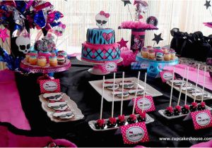 Monster High Birthday Decor Monster High Birthday Party and Sixth Teen Party Cake