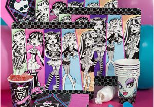 Monster High Birthday Decor Monster High Birthday Party Supplies Plates Cups Napkins