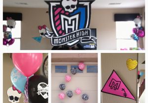 Monster High Birthday Decor the Busy Broad Monster High Party Decorations