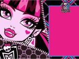 Monster High Birthday Invitations Online 17 Best Images About Monster High Party On Pinterest 8th