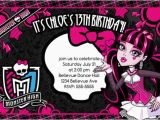 Monster High Birthday Invitations Online 6 Best Images Of Printable Monster High Invitations