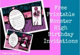 Monster High Birthday Invitations Online 6 Best Images Of Printable Monster High Invitations