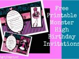 Monster High Birthday Invitations Online 6 Best Images Of Printable Monster High Invitations