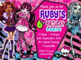 Monster High Birthday Invitations Online 6 Best Images Of Printable Monster High Invitations