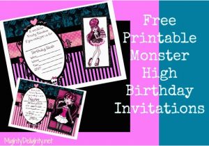 Monster High Birthday Invitations Online 6 Best Images Of Printable Monster High Invitations