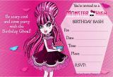 Monster High Birthday Invitations Online 8 Best Images Of Monster Birthday Party Invitations