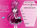 Monster High Birthday Invitations Online 8 Best Images Of Monster Birthday Party Invitations