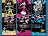 Monster High Birthday Invitations Online 9 Best Images Of Monster High Birthday Invitations