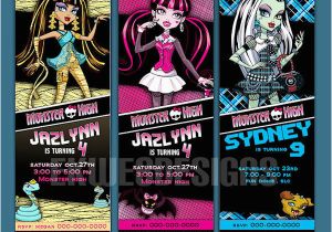 Monster High Birthday Invitations Online 9 Best Images Of Monster High Birthday Invitations