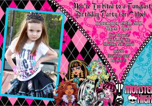 Monster High Personalized Birthday Invitations 6 Best Images Of Monster High Invitations Printable