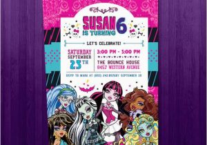 Monster High Personalized Birthday Invitations Personalized Monster High Invitation Digital by Partypopprints