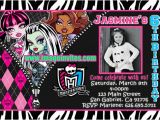 Monster High Personalized Birthday Invitations the Gallery for Gt Monster High Blank Invitations