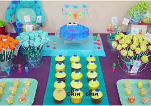 Monster Inc Birthday Decorations Kara 39 S Party Ideas Monsters Inc themed Birthday Party