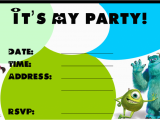 Monster Inc Birthday Invitations Monster Birthday Invitations Ideas Bagvania Free