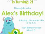 Monster Inc Birthday Invitations Monster Inc Birthday Invitation Inspired Monsters Inc