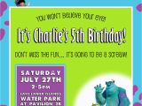 Monster Inc Birthday Invitations Monsters Inc Birthday Invitation Design by Kariannkelly