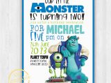 Monster Inc Birthday Invitations Monsters Inc Invitation Only Modern Contemporary Kids