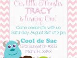 Monster Inc Birthday Invitations Personalized Monsters Inc Inspired Girls Birthday Invitation