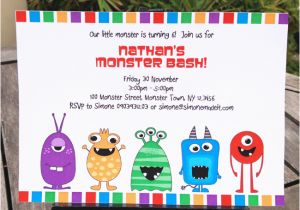 Monster themed Birthday Invitations How to Edit My Monster Party Invitations Template