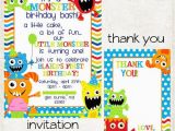 Monster themed Birthday Invitations Items Similar to Custom Monster themed Invitation with