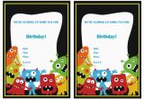 Monster themed Birthday Invitations Monsters University Birthday Invitations Birthday Printable