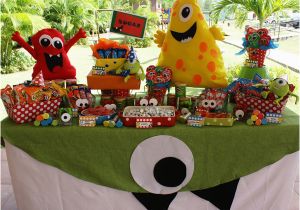 Monster themed Birthday Party Decorations Kara 39 S Party Ideas Monster Birthday Party Supplies Ideas