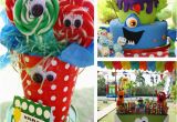 Monster themed Birthday Party Decorations Kara 39 S Party Ideas Monster Birthday Party Supplies Ideas