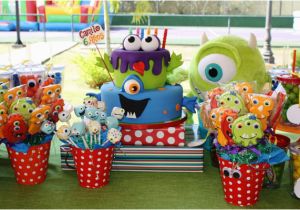 Monster themed Birthday Party Decorations Kara 39 S Party Ideas Monster Birthday Party Supplies Ideas