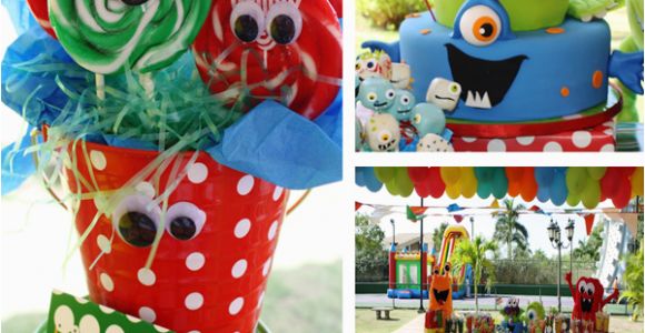 Monster themed Birthday Party Decorations Kara 39 S Party Ideas Monster Birthday Party Supplies Ideas