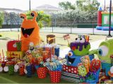 Monster themed Birthday Party Decorations Kara 39 S Party Ideas Monster Birthday Party Supplies Ideas