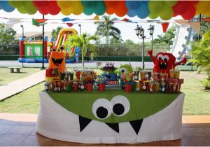 Monster themed Birthday Party Decorations Kara 39 S Party Ideas Monster Birthday Party Supplies Ideas