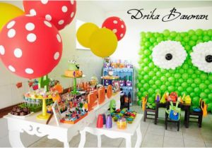 Monster themed Birthday Party Decorations Kara 39 S Party Ideas Monster Boy Girl 4th Birthday Party