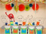 Monster themed Birthday Party Decorations Little Monster Birthday Party Guest Feature