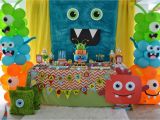 Monster themed Birthday Party Decorations Partylicious events Pr Little Monster Birthday Bash