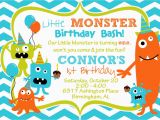Monster themed Birthday Party Invitations Cupcake Monster Bash Birthday Party by Burleygirldesigns