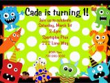 Monster themed Birthday Party Invitations Little Monster Birthday Invitation Monster Birthday Party