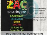 Monster themed Birthday Party Invitations Monster Lettering themed Birthday Invitation Printable