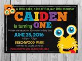 Monster themed Birthday Party Invitations Monster themed Birthday Party Invitation Printable