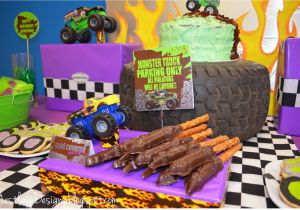 Monster Truck Birthday Decorations Nestling Monster Truck Party Reveal