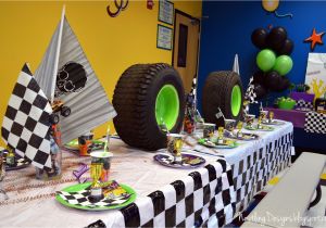 Monster Truck Birthday Decorations Nestling Monster Truck Party Reveal