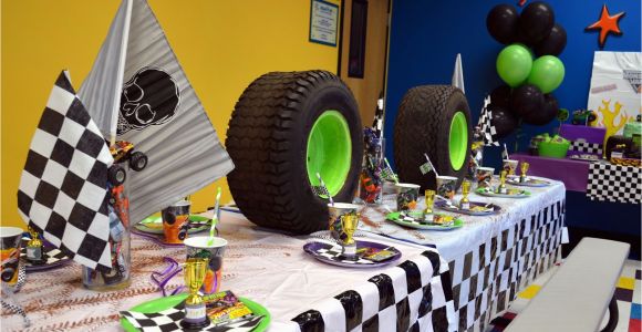 Monster Truck Birthday Decorations Nestling Monster Truck Party Reveal