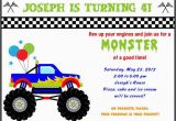 Monster Truck Birthday Invitations Free Printable Free Printable Monster Truck Birthday Invitations Drevio