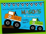 Monster Truck Birthday Invitations Free Printable Monster Truck Birthday Invitations Ideas Bagvania Free