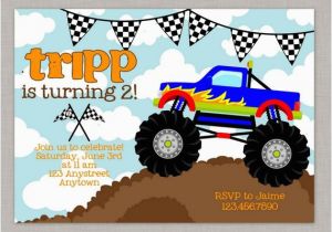 Monster Truck Birthday Invitations Free Printable Monster Truck Invitation Monster Truck Birthday Monster