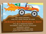 Monster Truck Birthday Invitations Free Printable Monster Truck Invitation Printable or Printed by