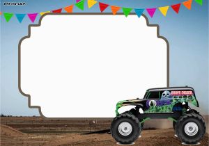 Monster Truck Birthday Invitations Free Printable Monster Trucks Invitation Templates Free Printable