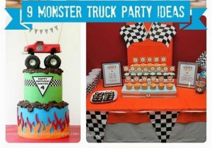 Monster Truck Birthday Party Decorations Monster Truck 4th Birthday Party Spaceships and Laser Beams